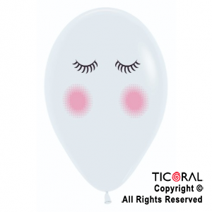 GLOBO SEMPERTEX R12 FASHION BLANCO CARITA UNICORNIO 1C 2 TINTASx 50